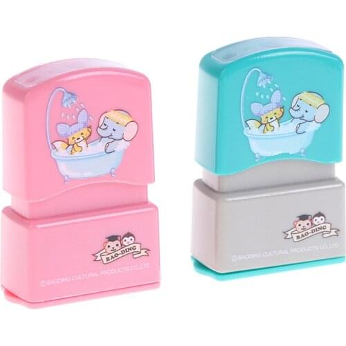 Baby Name Stamp DIY For Children Seal Student Clothes Chapter Not Easy To Fade Security Carve Patterns Yourself 9*27mm