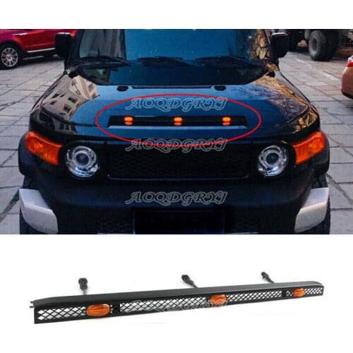 For Toyota FJ Cruiser 2007-2020 LED Car Vehicles Bonnet Hood Light Bars Decor Car modification Auto parts