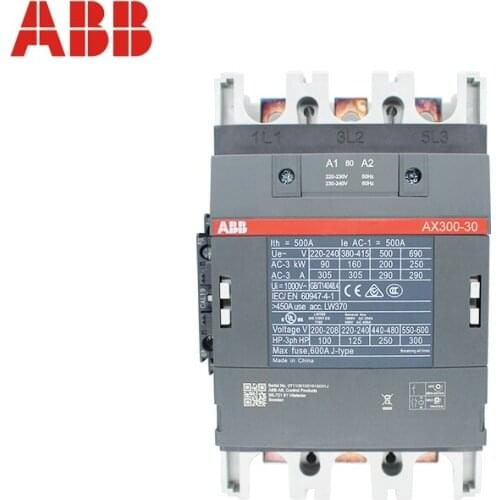 ABB 3-ploe contactors AX series 1NC & 1NO 50HZ/60HZ 24V~440V 300A AX300-30-11