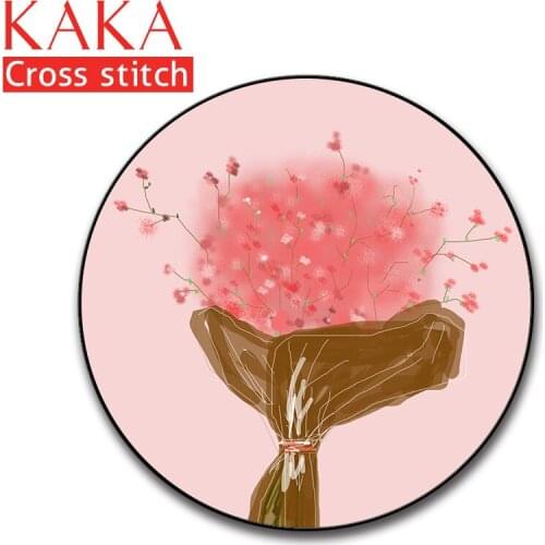 Cross stitch kits,Embroidery needlework sets with printed pattern,11CT-canvas for Home Decor Painting,Flowers Full NCKF227