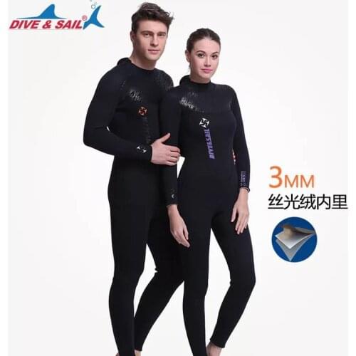 3MM Neoprene Wetsuit Men Diving Suit For Women Surfing Swimsuit Wet Suit For Swimming Suit Long Sleeve Surf Full Suit