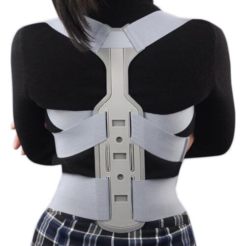 Invisible Chest Posture Corrector Scoliosis Clavicle Back Brace Spine Shoulder Medical Therapy Support Belt With Steel Plate Men
