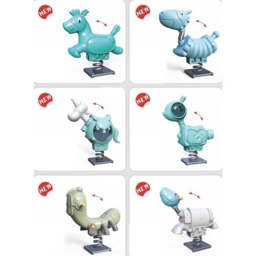 Kiddie seesaw spring rider park equipment YLW-SR20191140