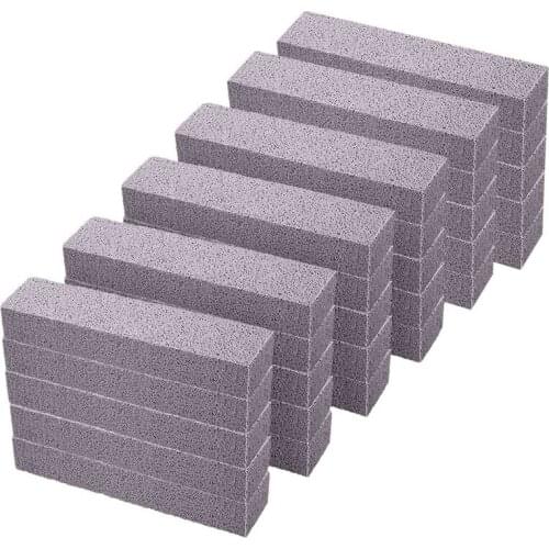 Pumice Stones for Cleaning Pumice Scouring Pad Grey Pumice Stick Cleaner for Removing Toilet Bowl Ring Bath Household Kitchen Po