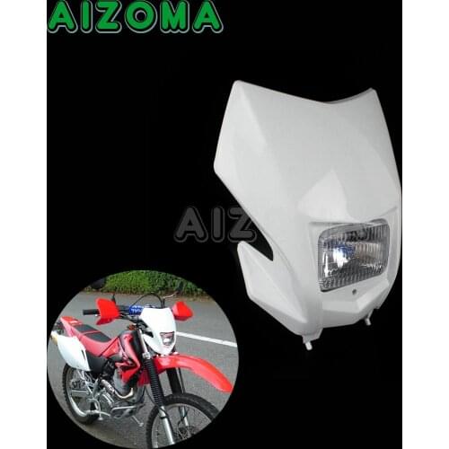 Supermoto Motorcycle H4 Headlight Fairing For Honda CRF150F CRF230F CRF 150 230 F 2015-up Enduro Dirt Bike Motocross Head Light