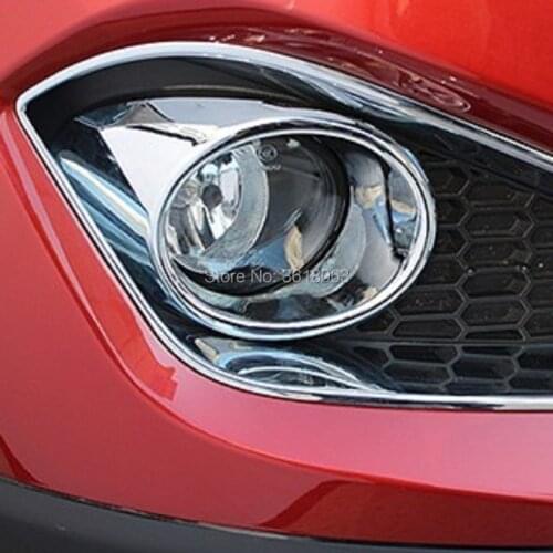 Front Fog Light Cover Head Fog Light Lamp Trims For Chery Tiggo 5 2014 - 2017 Chrome Decoration Stickers Car-Styling Accessories