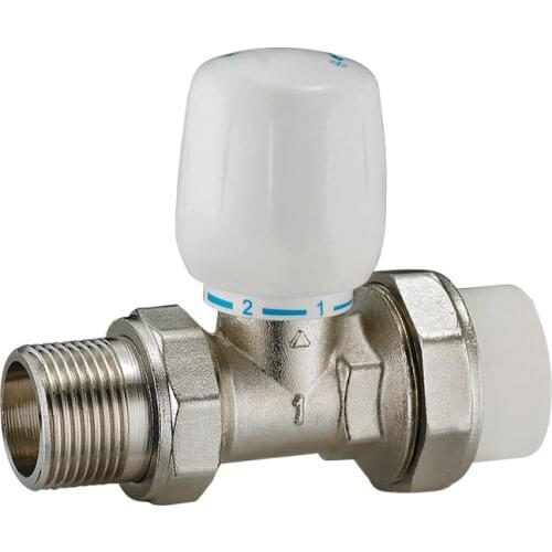 1/2" 3/4" 1" DN15 Brass PPR Thermostatic Radiator Valve Straight Type Manual Temperature Control Valve Underfloor Heating System
