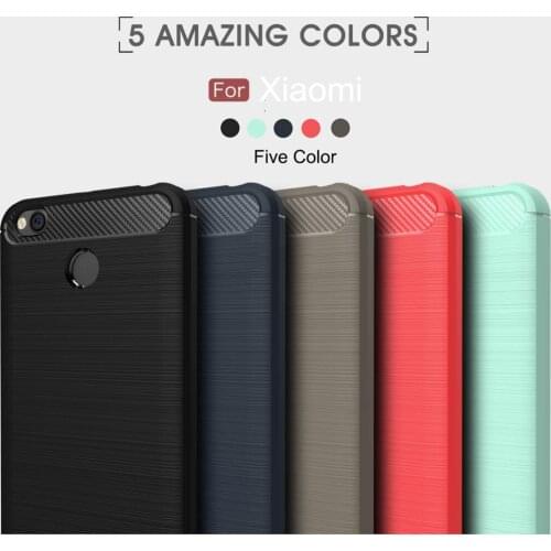 TPU For Xiaomi 6X mix 2s 2 NOTE 3 Case Cover Redmi note 5 5A plus 5A Carbon Fiber Soft Silicone Cover Shockproof Protective Case
