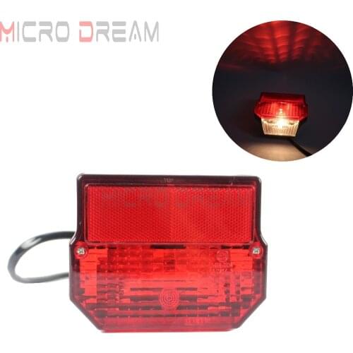 E-mark Retro Motorcycle Filaments Taillight For MZ ETZ 150 250 251 301 Simson SR50 S51 Suzuki TS 125 150 250 Brake Tail Lights