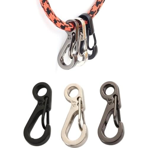 Carabiner Clips Survival Climbing Rope Rock Spring Backpack Clasps Out Mountaineering Keychain Tents Outdoor Camping Equipment