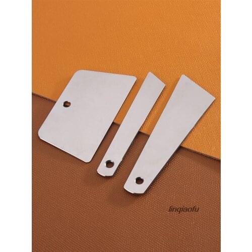 Stainless steel mirror polished squeegee, glue bed surface treatment, manual DIY leather plastic molding sheet
