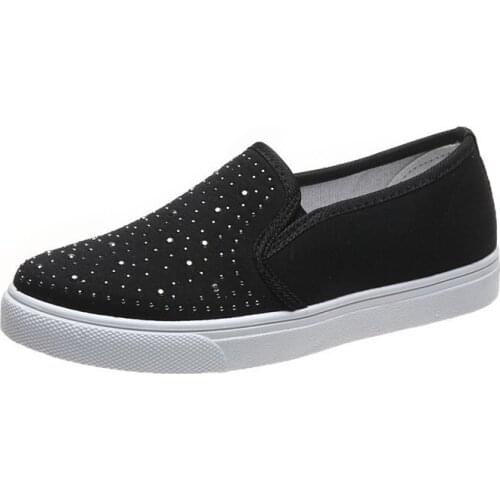 New Spring Women Casual Shoes High Quality Fashion Bead Outdoor Slip-On Girls Sneakers Zapatos De Mujer Tenis Zapatillas