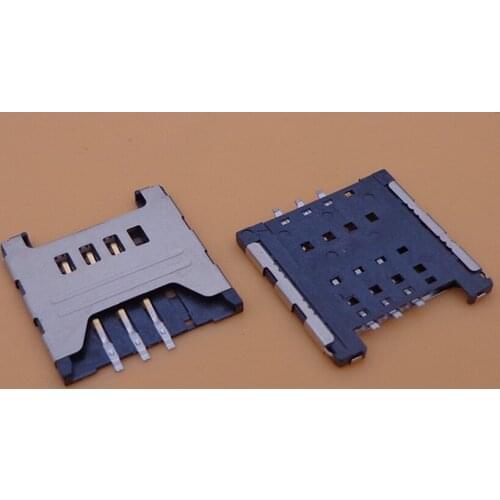 10pcs sim card reader holder tray socket Connector for samsung Note N7000 i9000 I9003 S5360 i8700 I5500 s5360 s5570 C3300 S5690