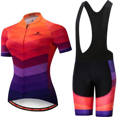 2020 MILOTO Team Bike Cycling Suit Set Ropa Ciclismo Mountain Bike Bike Riding Womens Road Bike Uniforme Bike Set Ropa