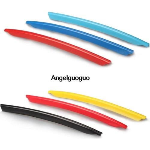 3D Car Styling Car Front Grille Trim Sport Strips Cover Motorsport Power Performance Stickers car accessories for Audi Q3 Q5