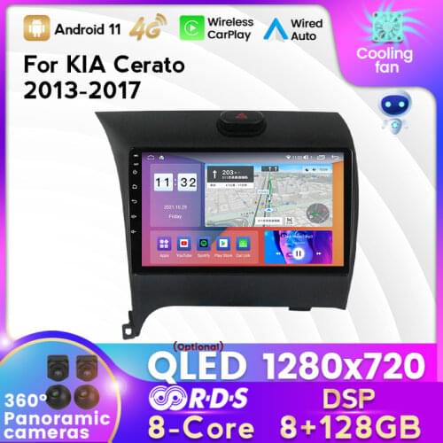 MEKEDE Car radio For Kia Cerato 3 YD 2013-2017 Android version stereo multimedia player supports carplay GPS navigation 2din