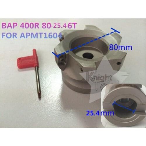 BAP 400R 80-25.4-6T BAP Right Angle Shoulder Face Mill APMT1604 Inserts