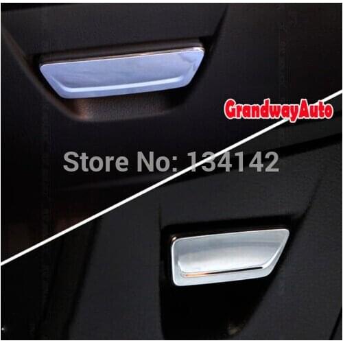 Free shipping CHROME decoration 2pcs /Lot ABS Car styling Tool box Trims Dashboard Point Garnish for FORD FOCUS 3 MK3 2012 2013