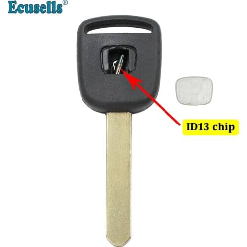 Blank transponder key casing shell fob with ID13 13 chip for Honda Civic CR-V S2000 Pilot Element Odyssey with HON66 blade