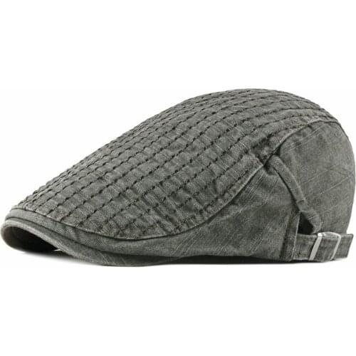 2021 Cotton Spring Autumn fashion solid color Newsboy Caps Flat Peaked Cap Men and Women Painter Beret Hats 141