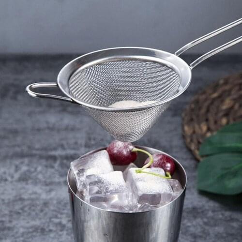 Stainless Steel Conical Cocktails Sieve Fine Mesh Strainer Barware Bar Tool