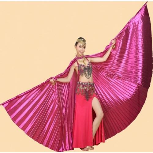 Belly Dancing Costume Wing Belly Dance isis wings Transparent fabric Golden Color New Style Professional