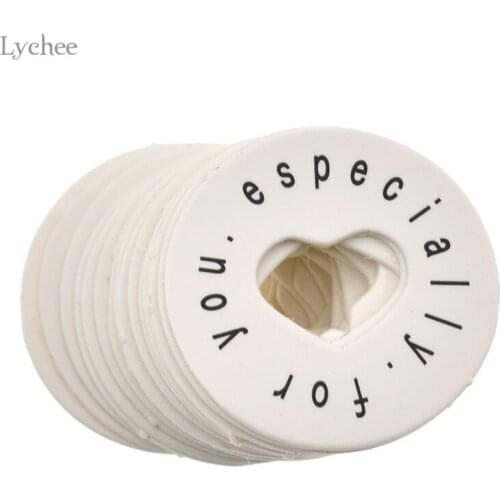 Lychee Life Especially For You Label Card Paper Craft Hollow Out Heart Shape Packaging Label Wedding Decoration Supplies