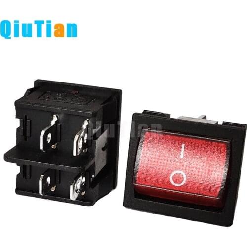 KCD5 Kit 4 Pin 6Pin 2 Position 3 Position 6A/12A 250VAC ON-OFF ON-OFF-ON Electrical equipment With Light Power rocker Switch