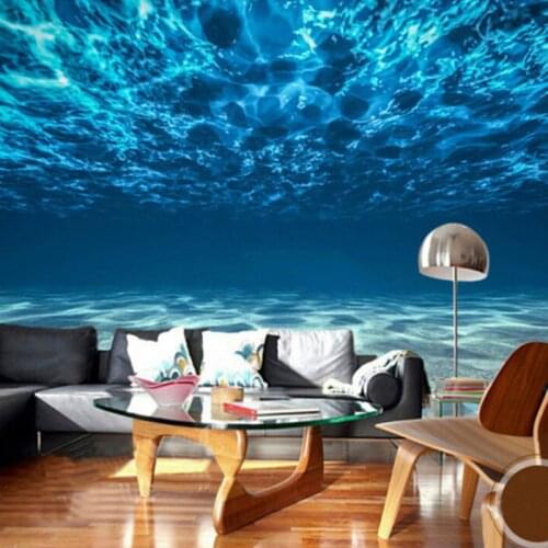Custom Photo Wall Paper 3D Deep Sea Scenery Large Mural Wallpaper Wall Decorations Living Room Bedroom Wallpaper For Walls 3 D