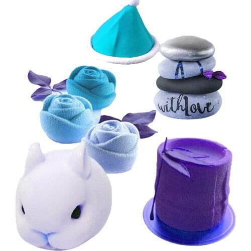 SHENHONG Mousse Silicone Mold Party Dessert Baking Mould Multiple Types Cake Decorating Tools Non-Stick Pan Kitchen Bakeware