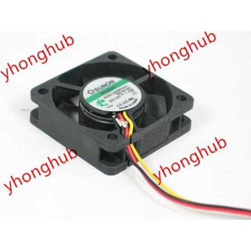 SUNON KDE1205PHV1 MS.AR.GN Server Cooling Fan DC 12V 0.5W 50x50x10mm 3-wire