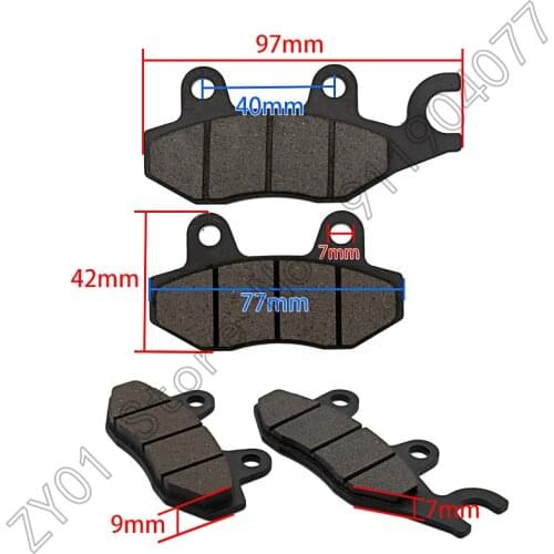 Motorcycle Hot junction Metal Ceramics Front and Rear Brake Pads For Kawasaki EX 250 Ninja 250 R 2008-2012EX 300 Ninja 2013-2016