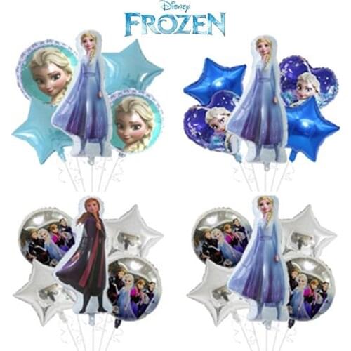 Disney Elsa Frozen Princess helium balloons 82*55CM number Baby shower girl foil globos birthday party decorations kids toy Gift