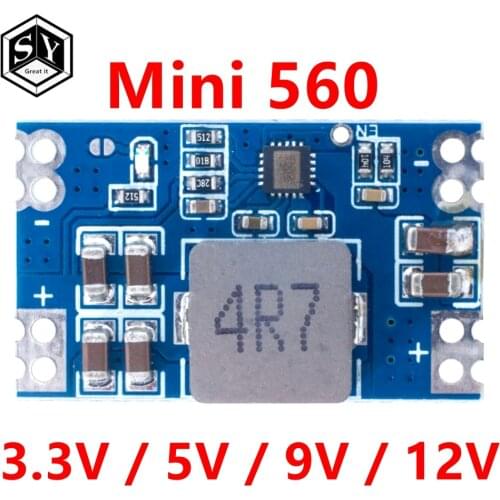 High Efficiency Output 3.3V 5V 9V 12V 5A mini560 Step Down DC-DC Converter Voltage Regulator Buck Stabilized Power Supply Module