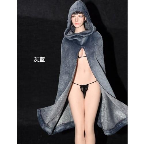 1/6 Scale Tbl Phicen Female Soldier Velvet Cape Shape Fits 12-inch Action Figure Toy Doll Female Body Accessories