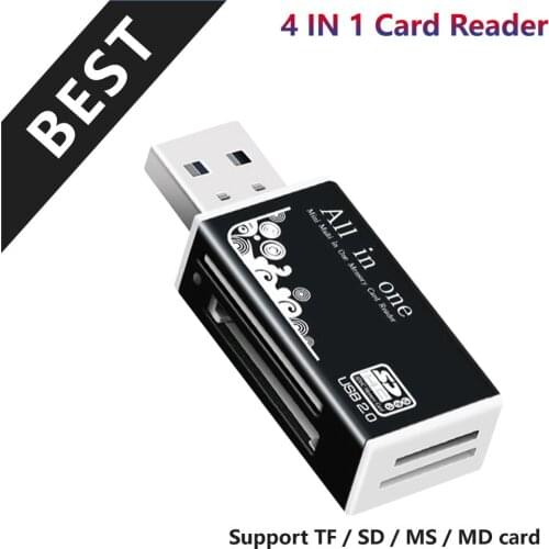 2in1 card readers USB 2.0 High Speed For Micro SD SDXC T-Flash TF Memory Card Reader Adapter
