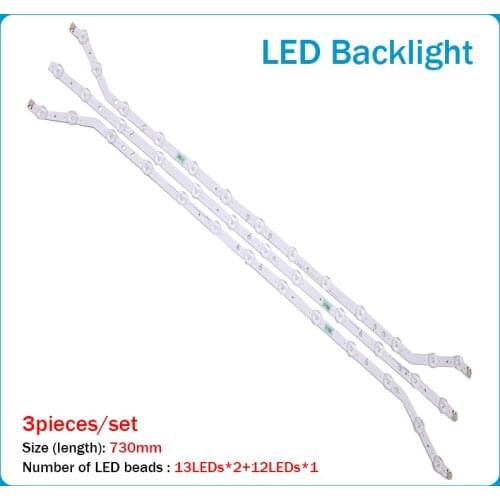 3pcs LED Backlight strip lamp D3GE-390SMB-R2 D3GE-390SMA-R2 2013SVS39 LM41-00001U LM41-00001T BN96-28764A BN96-28765A