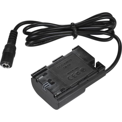 Andoer LP-E6 Fully Decoded Dummy Battery DC Coupler Connector for Canon EOS 5DS 5DSR 5DIV 5D2 5D3 80D 7DII 70D 60D 6D 7D Camera