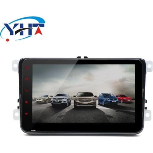 2din 8" Quad-Core 1+16G Android8.1 Car Radio DVD Player Wifi BT HD1024*600 Full Touch Screen for Golf Polo Tiguan Passat No DVD