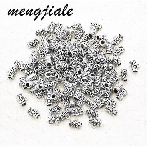 20pcs Clip Bail Beads Charm Necklace Pendant Clasp Connector Bail Beads For Jewelry Making Findings DIY Supplies Hole Dia 4mm