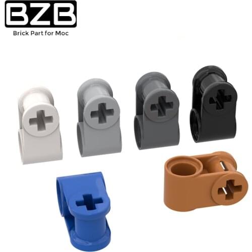 BZB MOC 10pcs DIY Part 6536 Technical Axle Pin Connector Perpendicular Building Blocks Bricks Bulk Model City Kids DIY Toys Gift