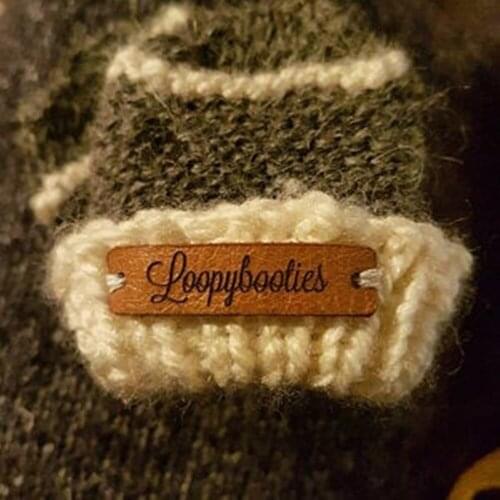 Customize Labels for Handmade Products，Personalised Knitting tags,leather tags for crochet，Knitting Labels