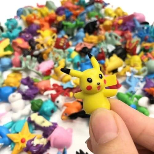 144Pcs Not Repeating Pokemon Figures Toys Model Collection 2-3cm Pokémon Pikachu Anime Figure Toys Action Figure Kids Toys