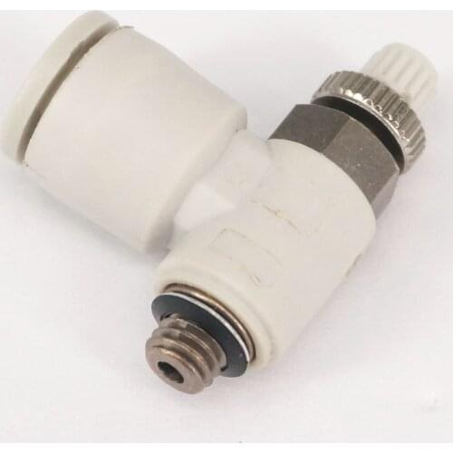 AS1201F-M5-06S Speed Control Valve With One-Touch Fitting Elbow Type Lot Of 5 SMC Type