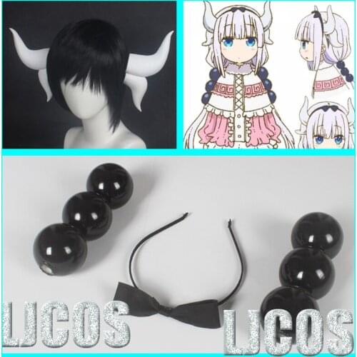 Anime Miss Kobayashis Dragon Maid KannaKamui Horn Headband Headwear Halloween Carnival Fancy Party Cosplay Props Accessories