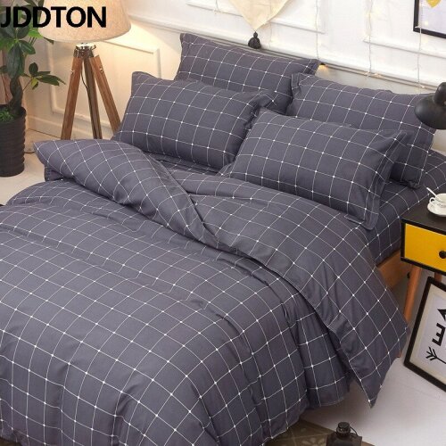 JDDTON 2020 New Classic Colorful Bedding Set 5 Size Solid Color Bed Linings Duvet Pillowcases Cover Bed Sheet Cover Set BE011