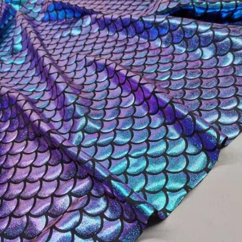 Cosplay Lycra Stretchy Dancing Fabric Shiny Fabric Bronzing Laser Costume Tilda Doll Tissue DIY Stage Dress