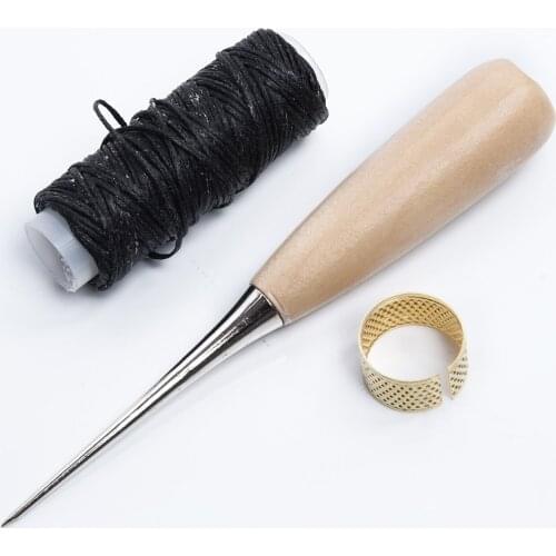 Upholstery Carpet Leather Canvas Repair Curved Hand Sewing Needles Kit ( 7 Piece