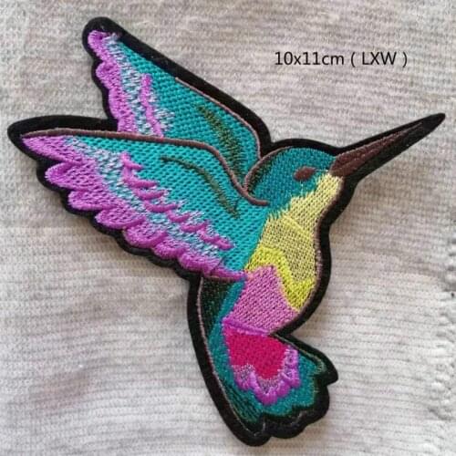 20pcs/lot Cute Flying Bird Animal Embroidery Patch DIY Clothing Decoration Sewing Accessories Iron Heat Transfers for Clothes