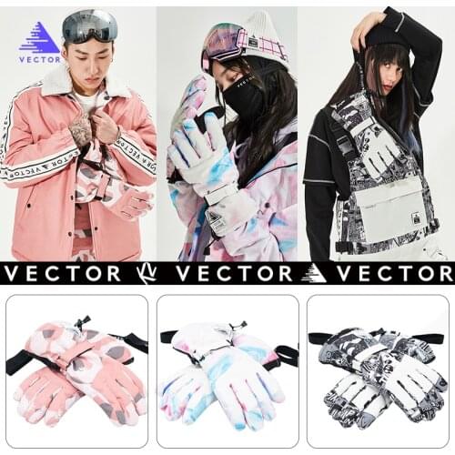 Women Ski Gloves Ultralight Waterproof Gloves Men Winter Warm Snowboard Gloves Motorcycle Riding Snow Windproof Gloves